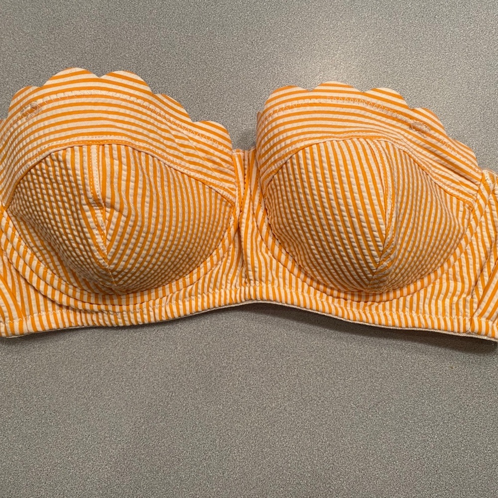 Jessica Simpson Candy Stripe Tangerine bandeau